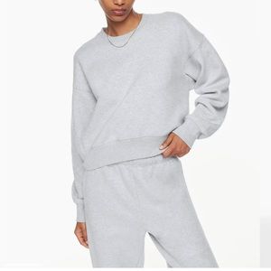 TNA cozy fleece boyfriend boxy crop size M